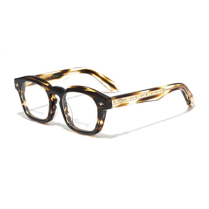 Nobler Unisex Full Rim Square Thick Acetate Eyeglasses 51091