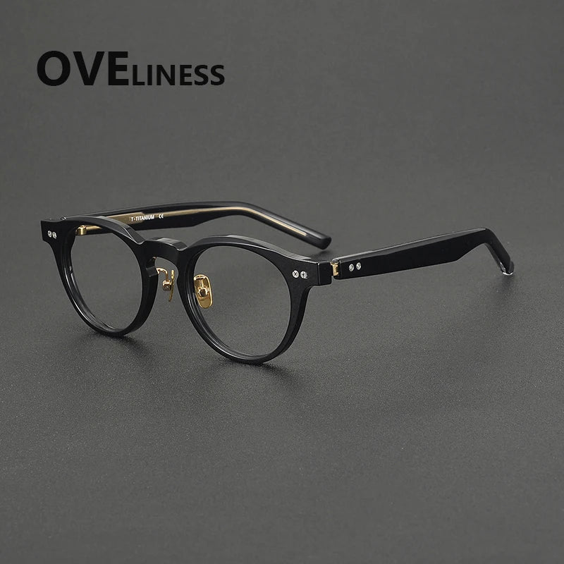 Oveliness Unisex Full Rim Oval Round Acetate Eyeglasses 322160