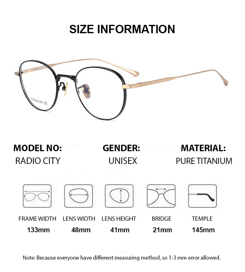 Summer Flower Women's Full Rim Flat Top Oval Titanium Eyeglasses 813321 Full Rim Summer Flower