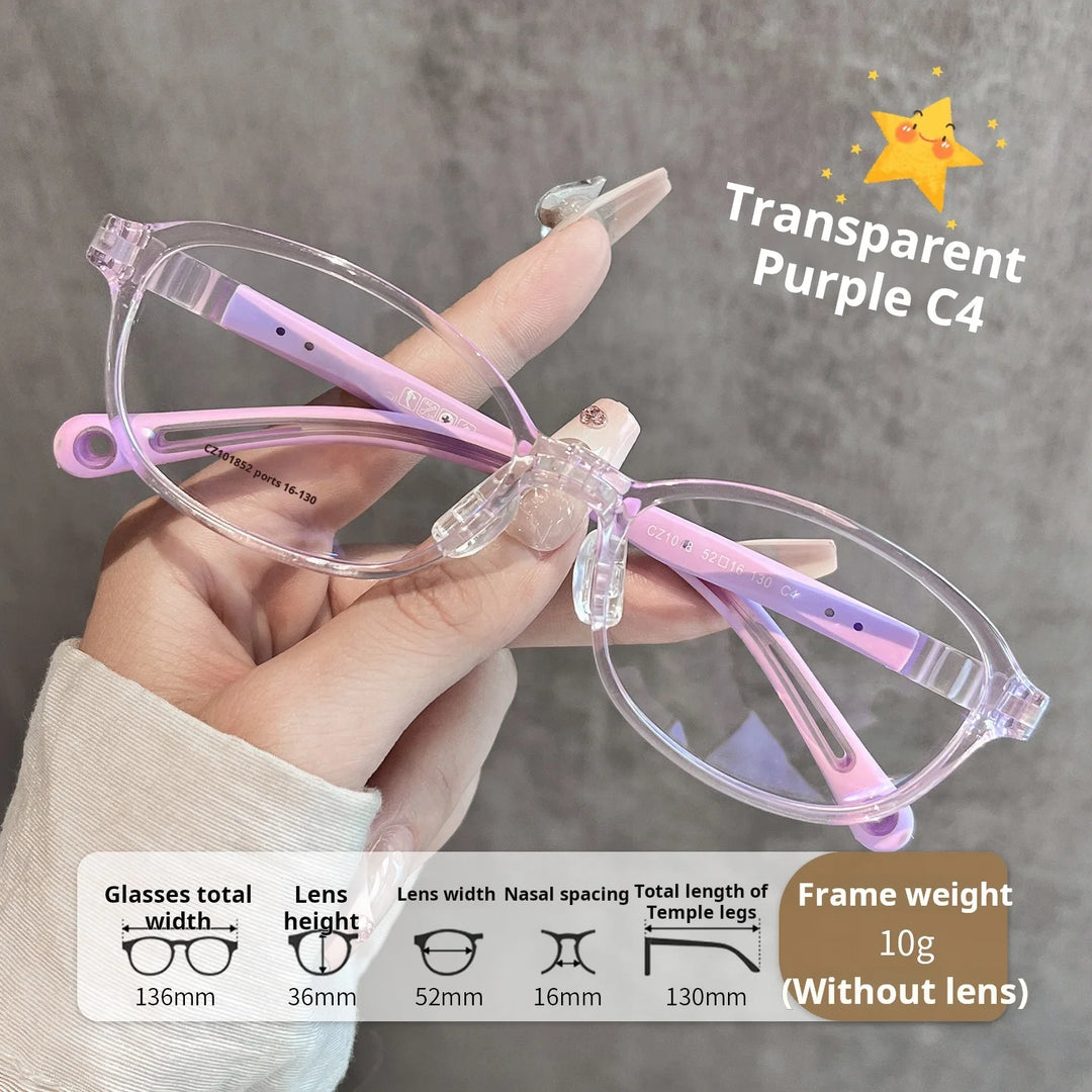 Xbora Unisex Youth's Full Rim Oval Square Tr 90 Eyeglasses 541018