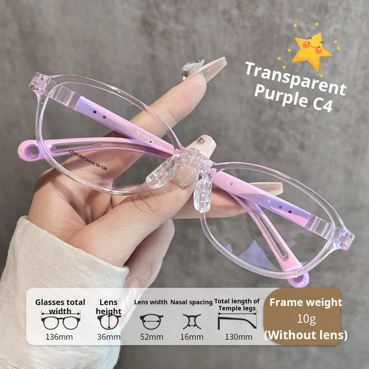 Xbora Unisex Youth's Full Rim Oval Square Tr 90 Eyeglasses 541018