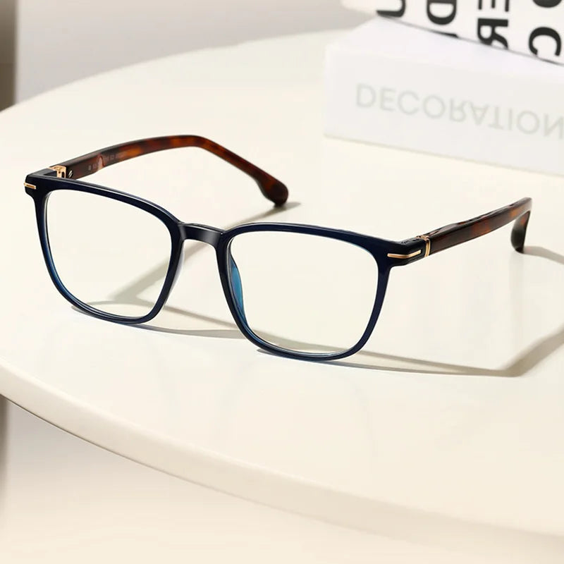 Reven Jate Unisex Full Rim Square Acetate Prescription Eyeglasses 32205 - view 3