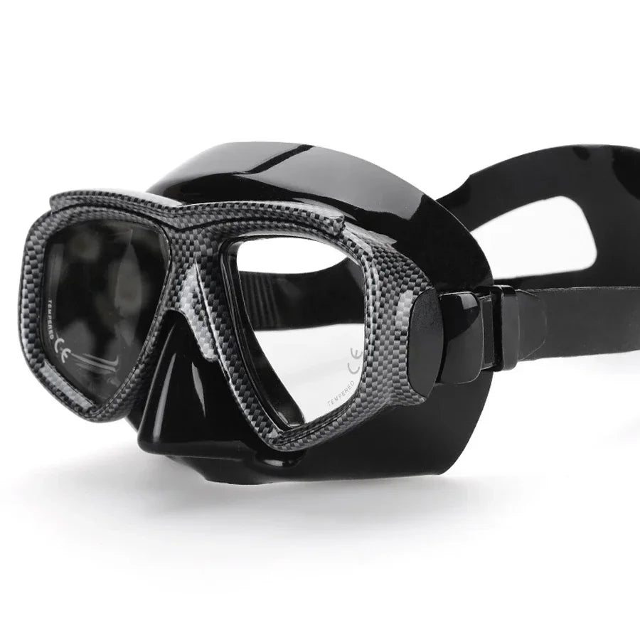 Aleefa Unisex Goggle Pc Silicone Tempered Glass Myopic Swim Mask 98203