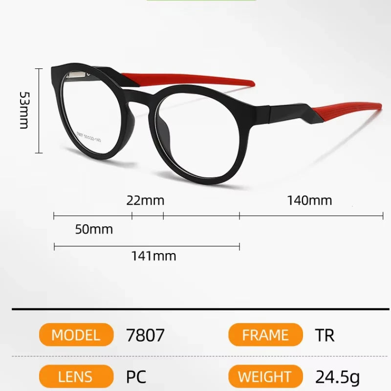 Muzz 78070 women's sports TR-90 prescription eyeglasses — view 2