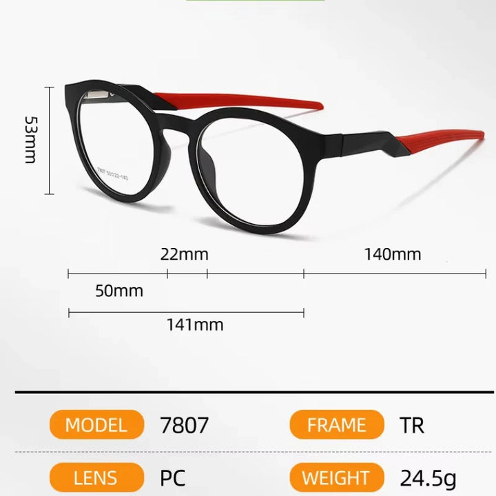 Muzz 78070 women's sports TR-90 prescription eyeglasses — view 2