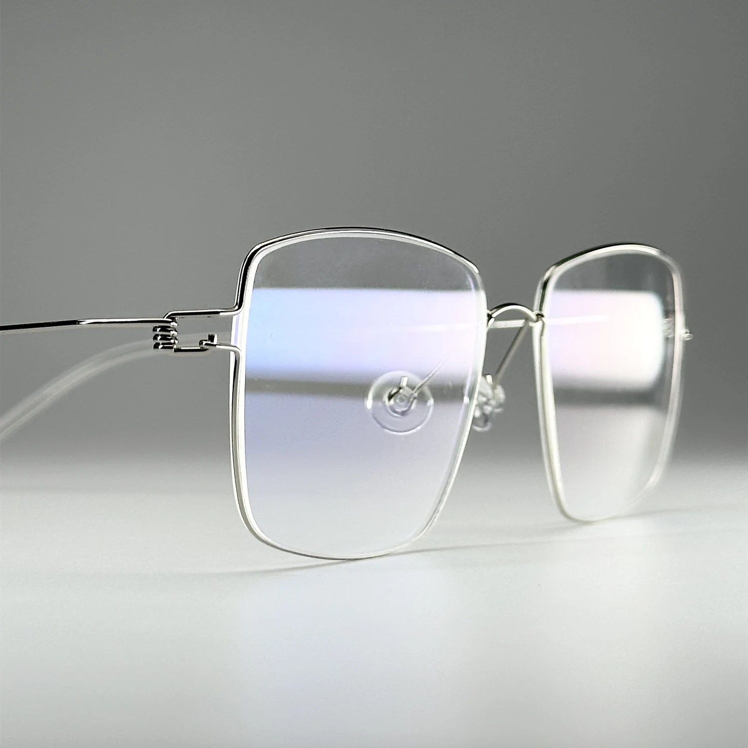 Black Mask Unisex Full Rim Square Titanium Eyeglasses Fuz 3