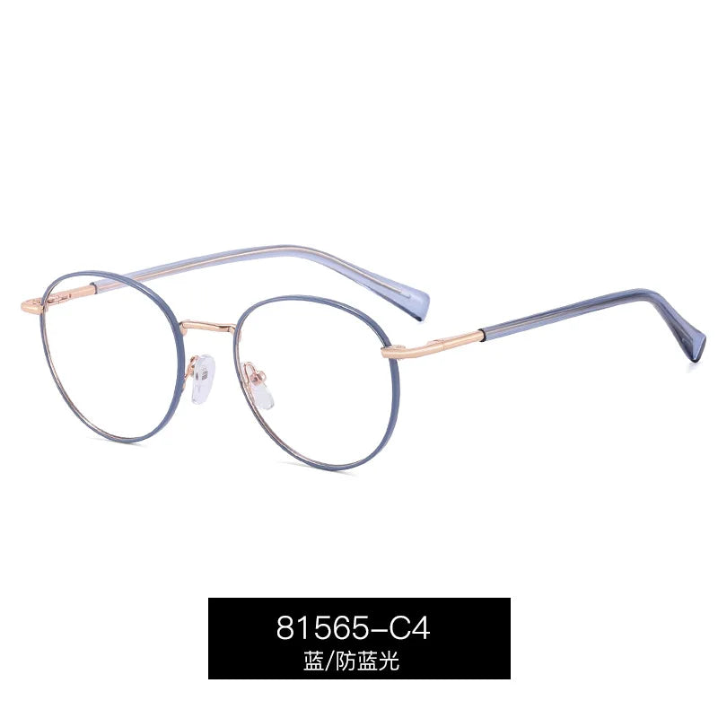 Reven Jate Women's Full Rim Oval Round Alloy Eyeglasses 81565