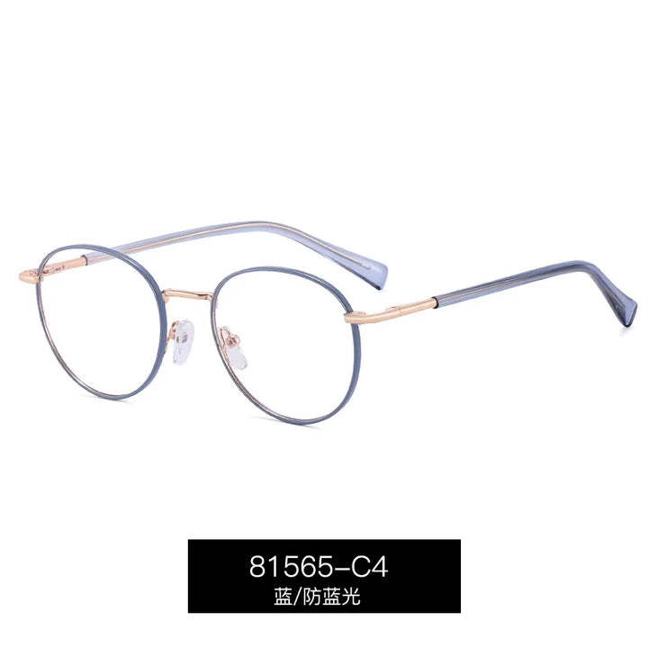 Reven Jate Women's Full Rim Oval Round Alloy Eyeglasses 81565