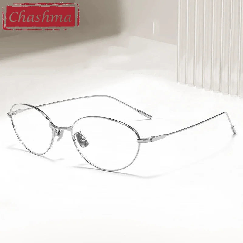 Chashma Unisex Full Rim Oval Square Titanium Reading Glasses 930883