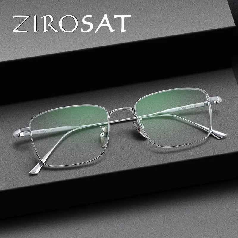 Zirosat Women's Full Rim Square Titanium Eyeglasses 190869