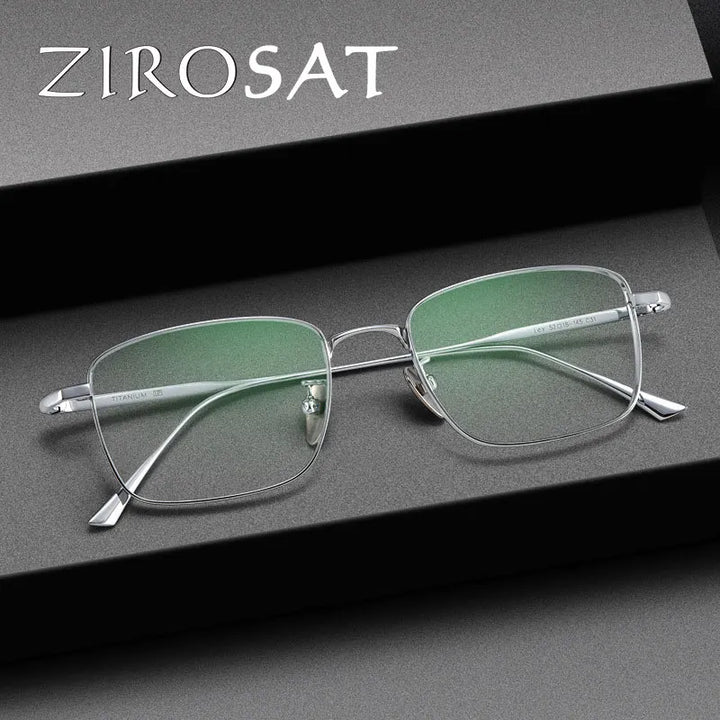 Zirosat Women's Full Rim Square Titanium Eyeglasses 190869