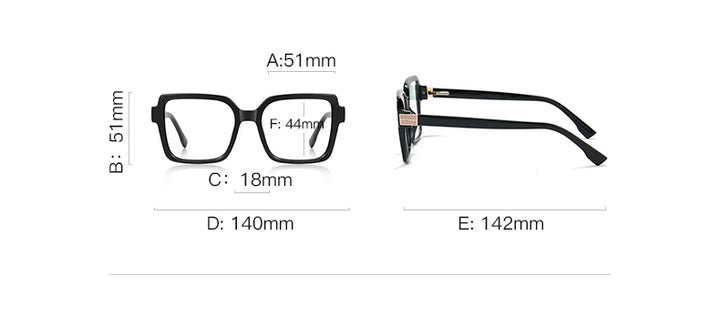 Vicky's Women's Full Rim Square Tr 90 Alloy Reading Glasses 392280