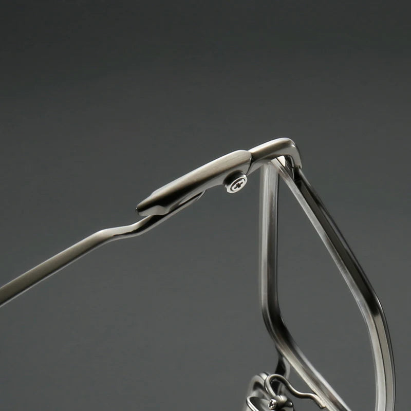 Muzz SH0061 unisex square titanium prescription eyeglasses — view 8