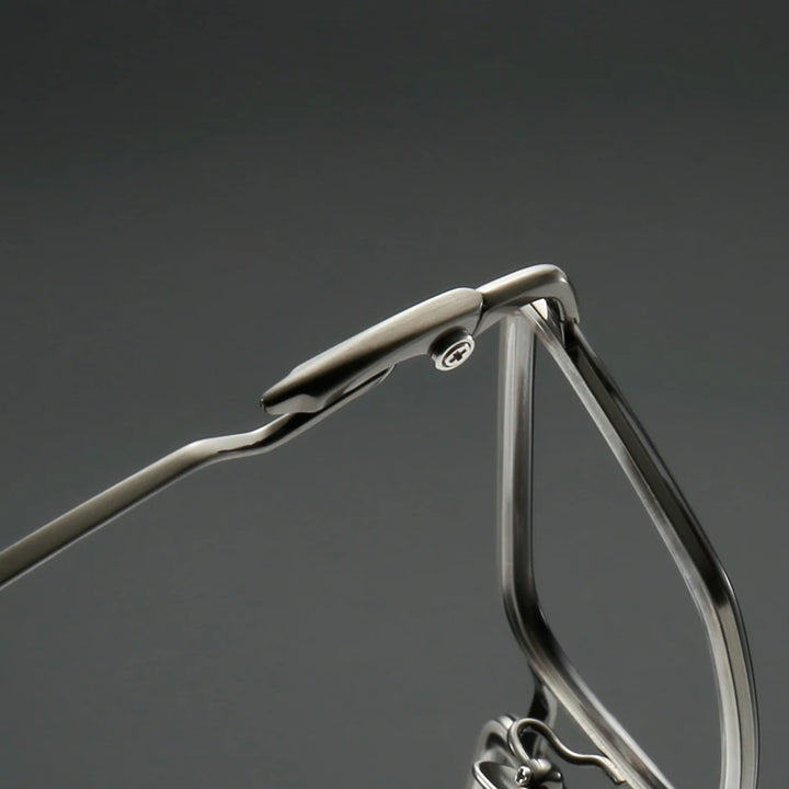 Muzz SH0061 unisex square titanium prescription eyeglasses — view 8
