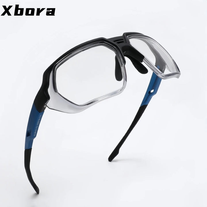Xbora Unisex Full Rim Polygon Square Tr 90 Tpee Sport Eyeglasses 50601