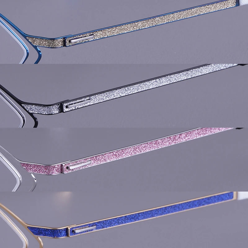 Bobbie Men Full Rim Square Titanium Eyeglasses V460-D