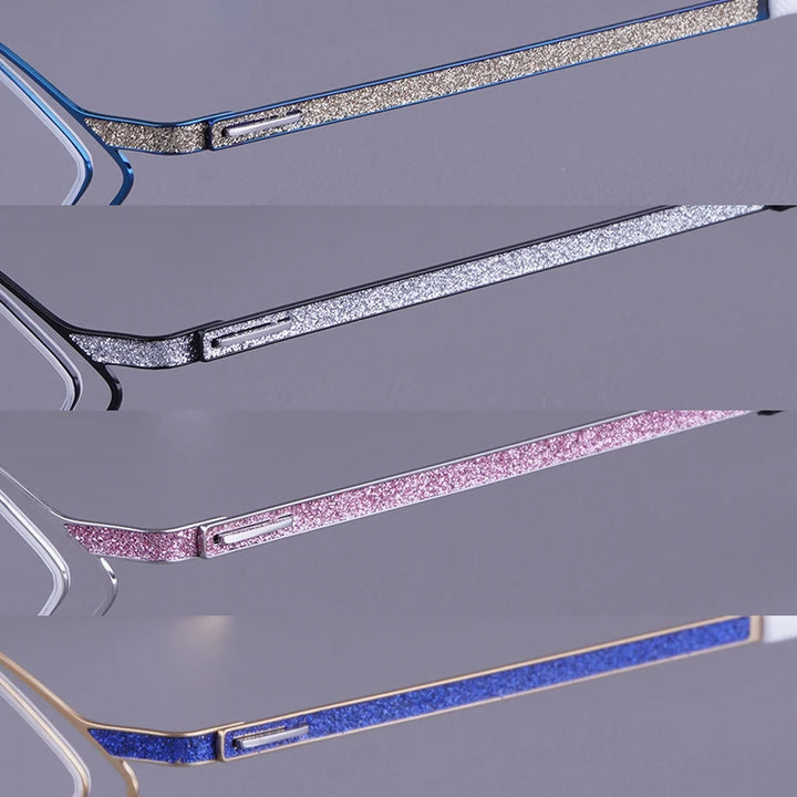 Bobbie Men Full Rim Square Titanium Eyeglasses V460-D