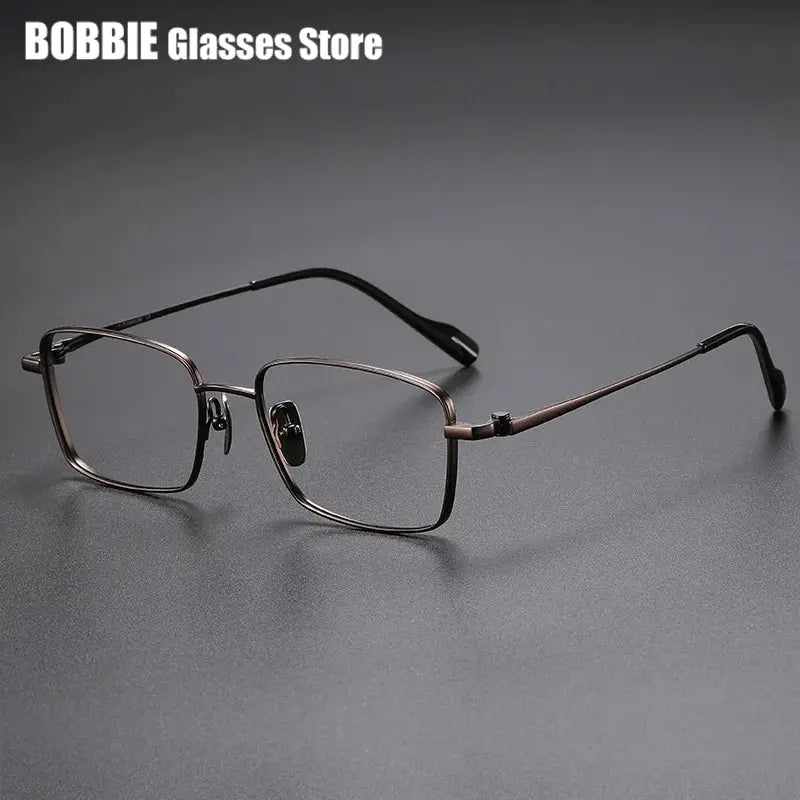 Bobbie Full Rim 810150 Unisex Titanium Square Frames FuzWeb