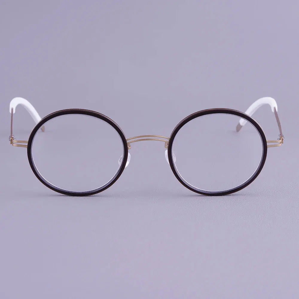 Bobbie 471561 Women’s 136mm Full Rim Round Titanium Frames — view 1 | Bobbie at FuzWeb