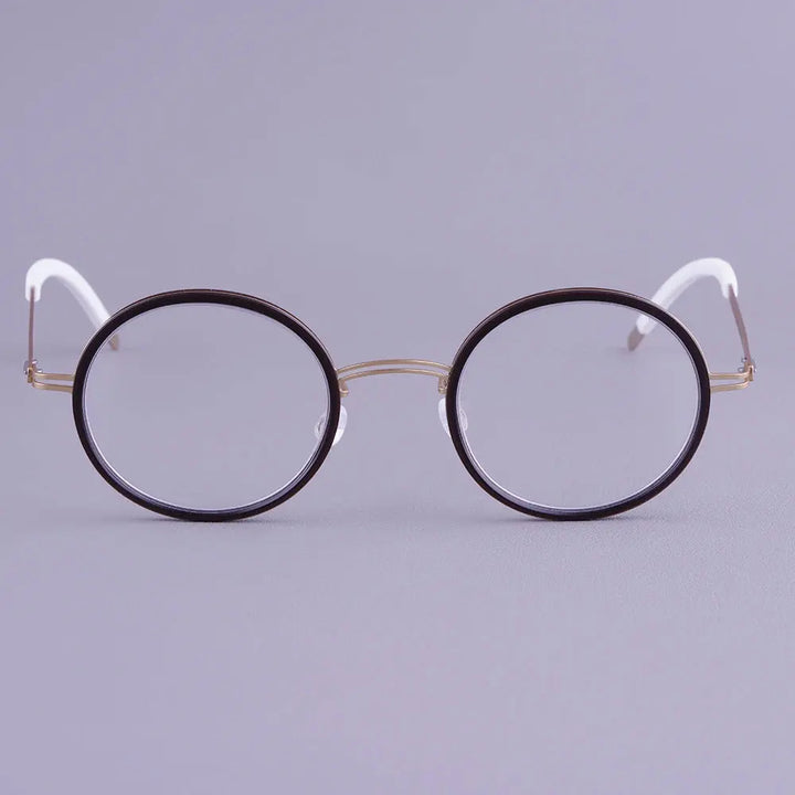 Bobbie 471561 Women’s 136mm Full Rim Round Titanium Frames — view 1 | Bobbie at FuzWeb