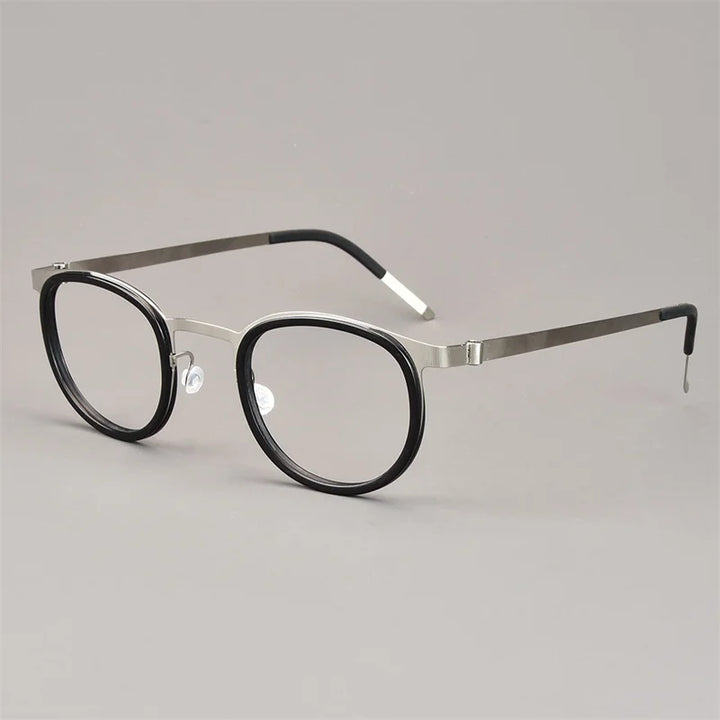 Bobbie Unisex Full Rim Round Acetate Eyeglasses 9704