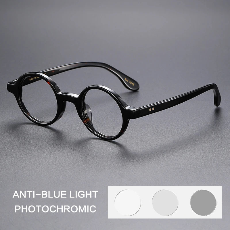 Gatenac Women's Full Rim Round Acetate Photochromic Reading Glasses G56002