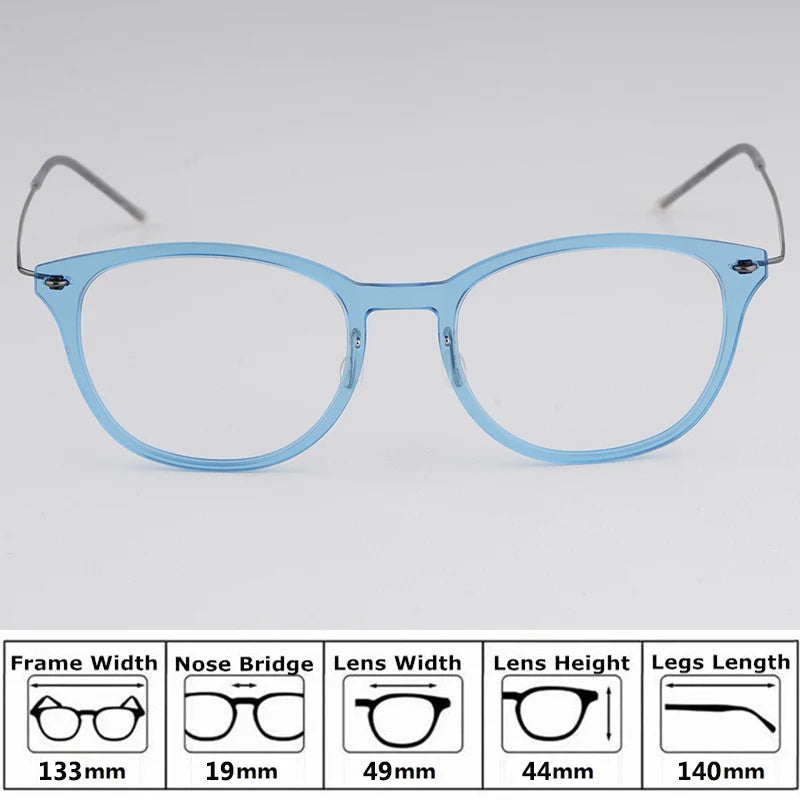 Bobbie Unisex Full Rim Square Acetate Eyeglasses 65-Series