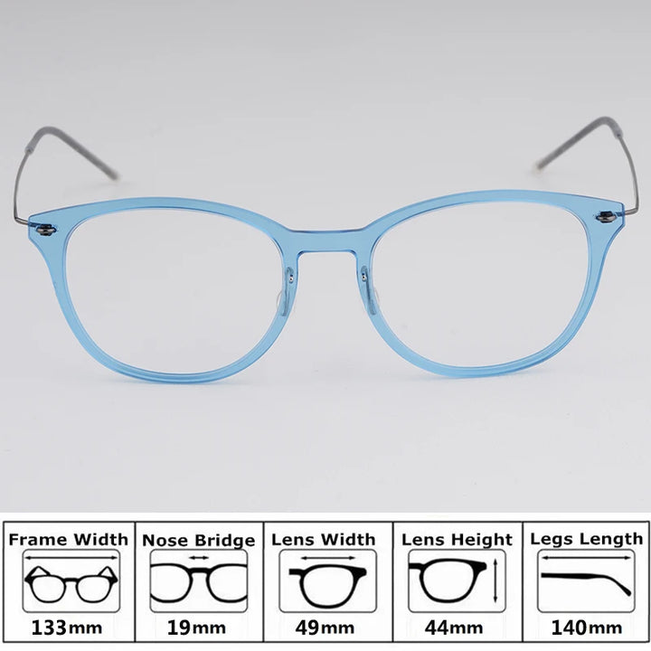 Bobbie Unisex Full Rim Square Acetate Eyeglasses 65-Series