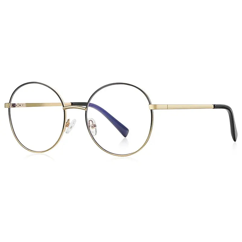 Vicky Women's Full Rim Stainless Steel Round Reading Glasses 3082.
