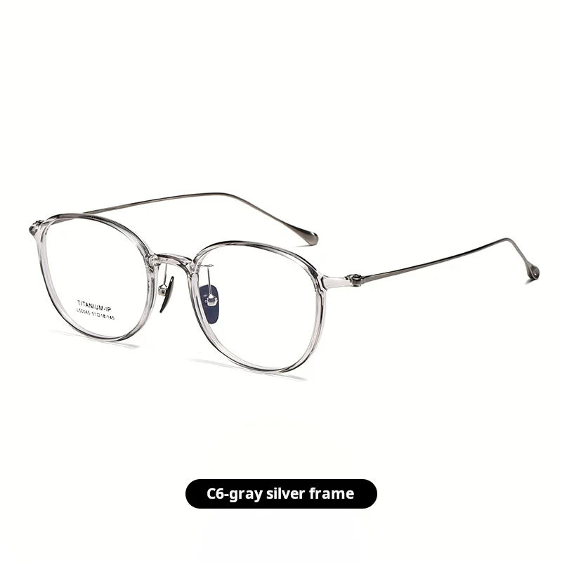 Momoja Women's Full Rim Square Round Titanium Tr 90 Eyeglasses 50045