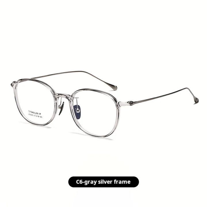 Momoja Women's Full Rim Square Round Titanium Tr 90 Eyeglasses 50045