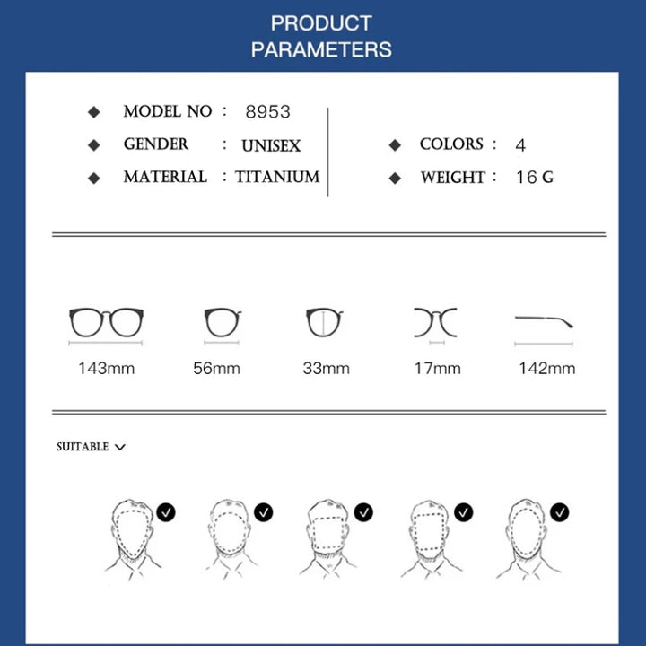 Hotochki Men's Semi Rim Polygon Square Titanium Eyeglasses 98953 Semi Rim Hotochki