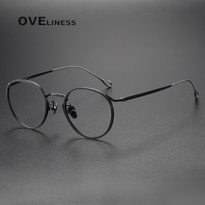 Oveliness Unisex Full Rim Square Titanium Eyeglasses 156b Full Rim Oveliness   