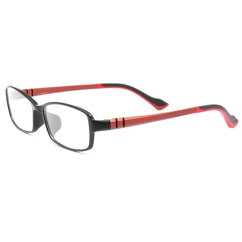 Cubojue Unisex Full Rim Square Plastic Eyeglasses 2070 Reading Glasses Cubojue C3 anti blue light 0 