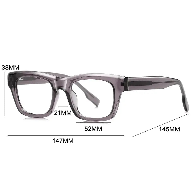 Gatenac Men's Full Rim Square Tr 90 Titanium Eyeglasses 762053 Gatenac