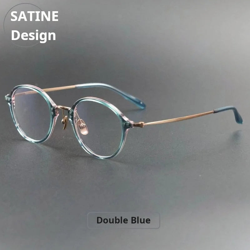 Xbora Women's Full Rim Oval Round Titanium Tr 90 Eyeglasses 655003