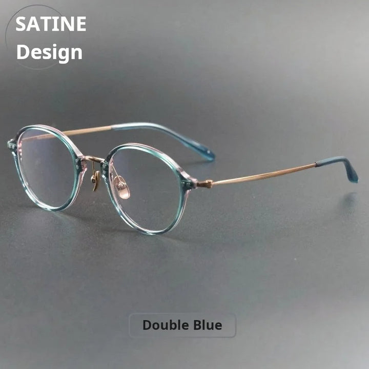 Xbora Women's Full Rim Oval Round Titanium Tr 90 Eyeglasses 655003