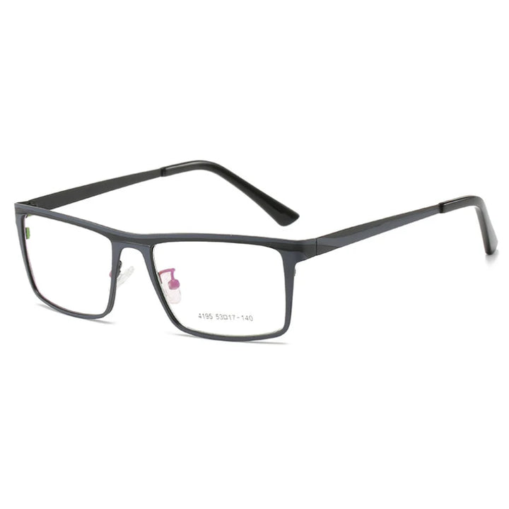 Hotochki Women's Full Rim Square Alloy Eyeglasses 944195 Full Rim Hotochki GREY BLACK