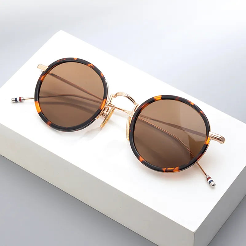 Black Mask Men's Full Rim Alloy Round Polarized Sunglasses X906 Full Rim Black Mask   