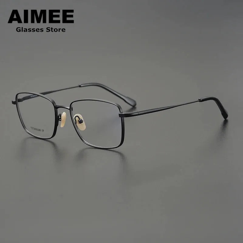 Aimee Unisex Full Rim Square Titanium Eyeglasses 9041 Full Rim Aimee   