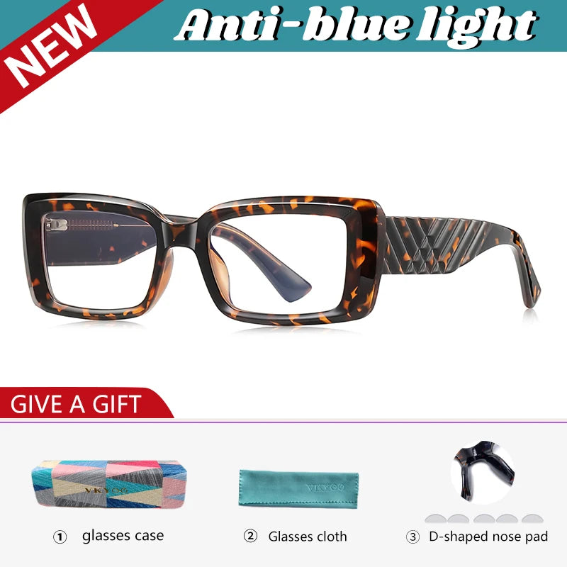 Vicky Women's Full Rim Rectangle Tr 90 Titanium Eyeglasses Unisex 512247