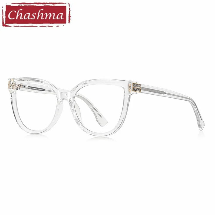 Chashma Ochki Women's Full Rim Cat Eye Tr 90 Alloy Eyeglasses 882282