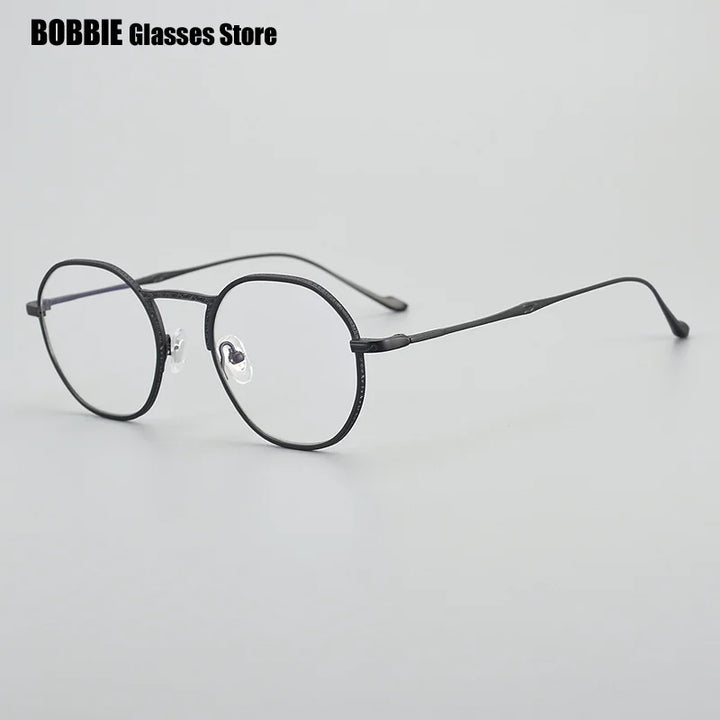 Bobbie Unisex Full Rim Square Round Acetate Titanium Eyeglasses 795923