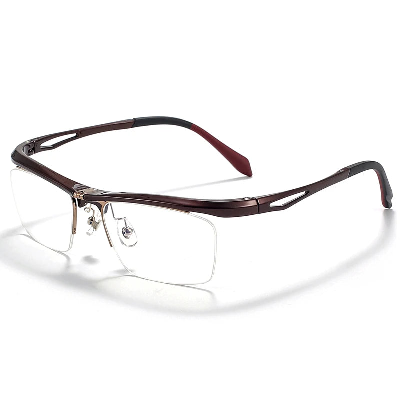 Muzz 9807 unisex flip up square alloy prescription eyeglasses — view 9