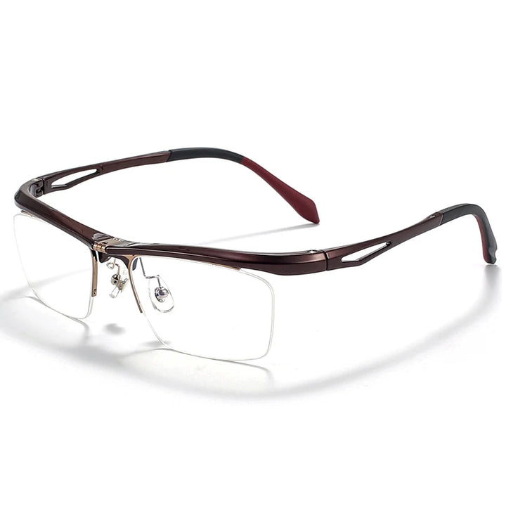 Muzz 9807 unisex flip up square alloy prescription eyeglasses — view 9