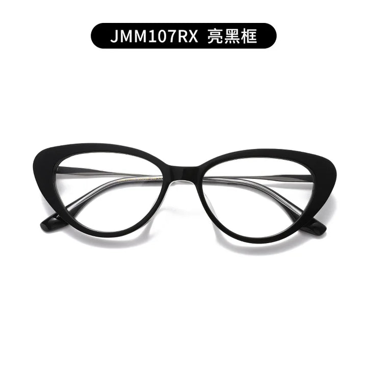 Nobler Unisex Full Rim Oval Thick Acetate Titanium Eyeglasses 422107
