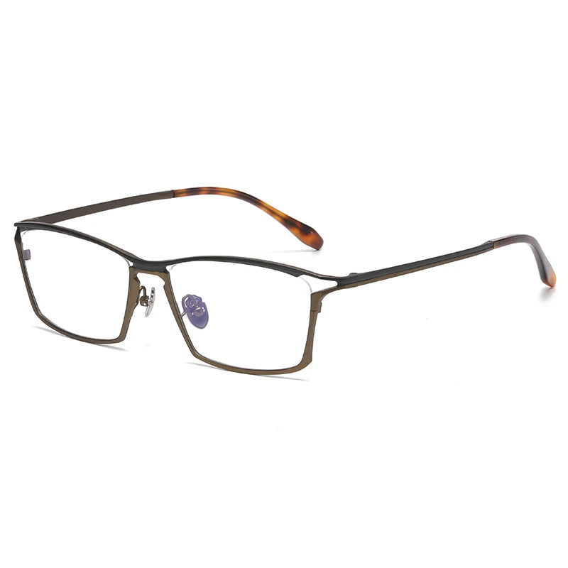 Muzz 6885 men's big pure titanium prescription eyeglasses — view 3