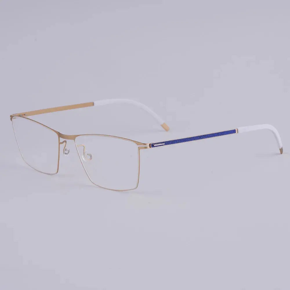 Bobbie 460951 Unisex 138mm Full Rim Square Titanium Frames FuzWeb