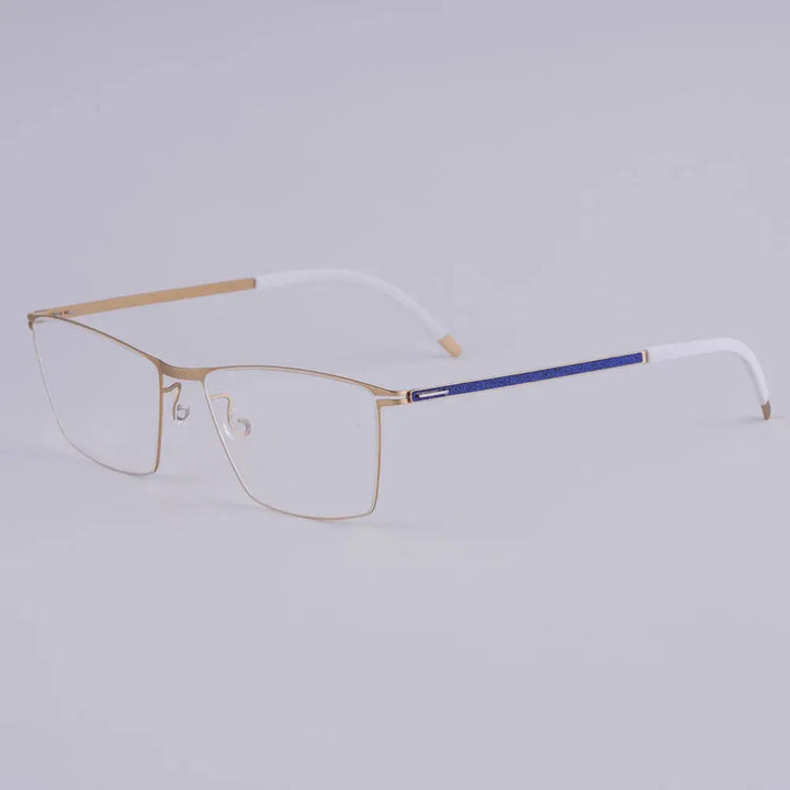 Bobbie 460951 Unisex 138mm Full Rim Square Titanium Frames FuzWeb