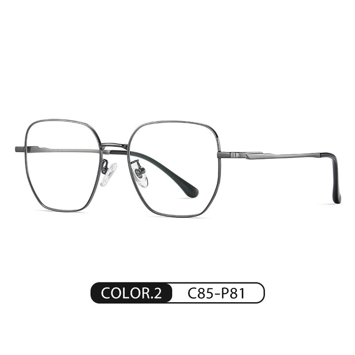 Zirosat Men's Full Rim Square Tr 90 Titanium Eyeglasses St6209 Full Rim Zirosat C2  